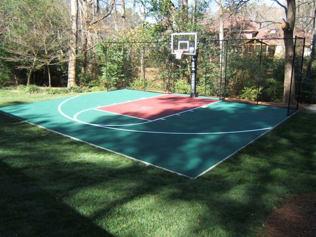 concrete basketball courts Atlanta